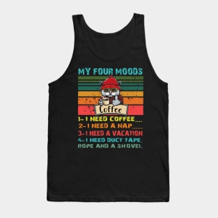 Moods Coffee Cat Nap Vacation Tank Top